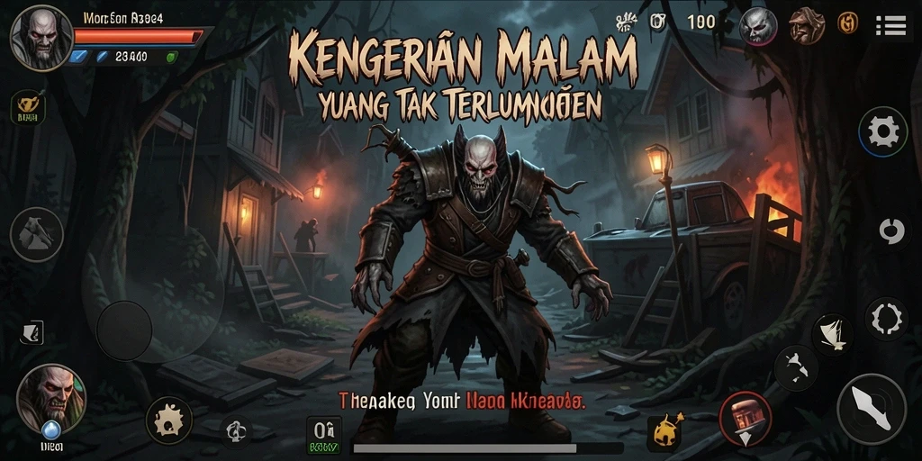 Tangkapan layar menampilkan suasana menyeramkan dari gameplay 8364.