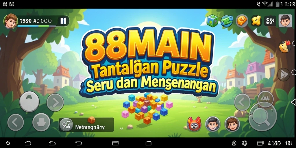 Tampilan gameplay seru di 88MAIN dengan berbagai teka-teki.