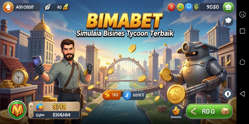 Tangkapan layar utama BIMABET menampilkan gameplay seru dari simulasi bisnis Tycoon.