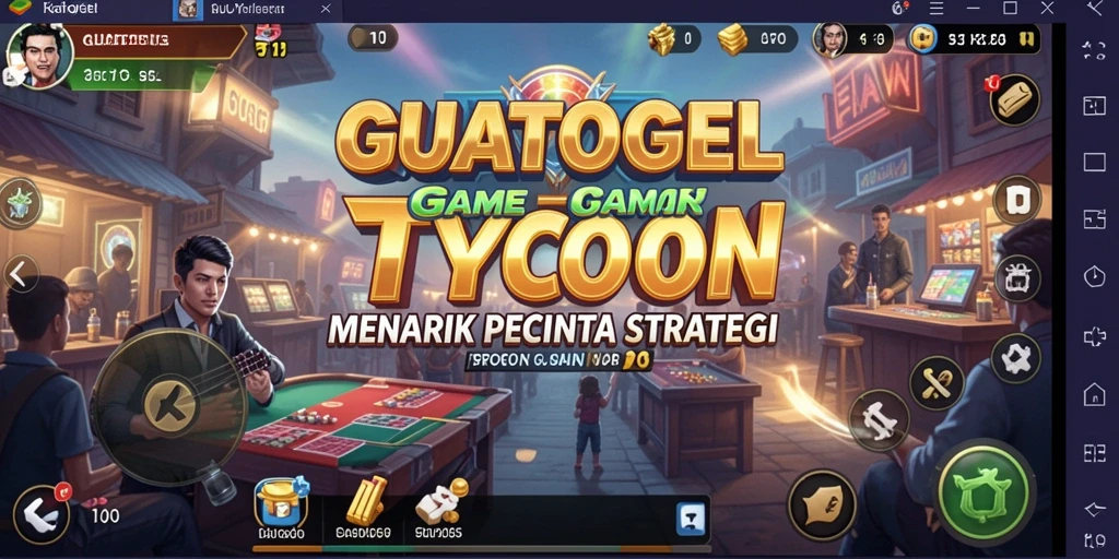Gameplay seru GUATOGEL yang menampilkan strategi Tycoon yang menantang.