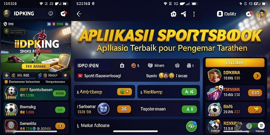 Tampilan antarmuka pengguna IDPKING dalam taruhan olahraga yang menarik.
