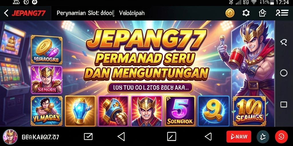 Tampilan menawan dari gameplay Slot di JEPANG77.
