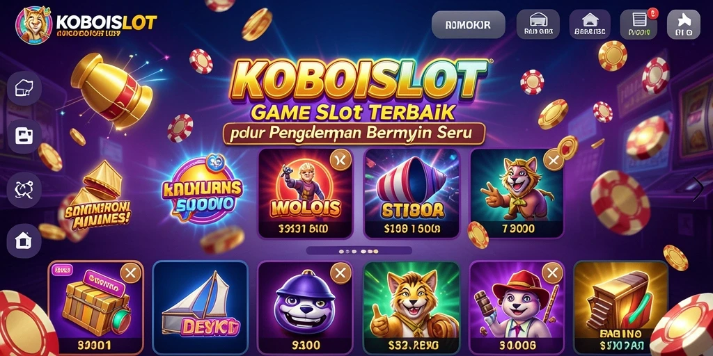 Tampilan menarik dari gameplay KOBOISLOT saat putaran Slot.