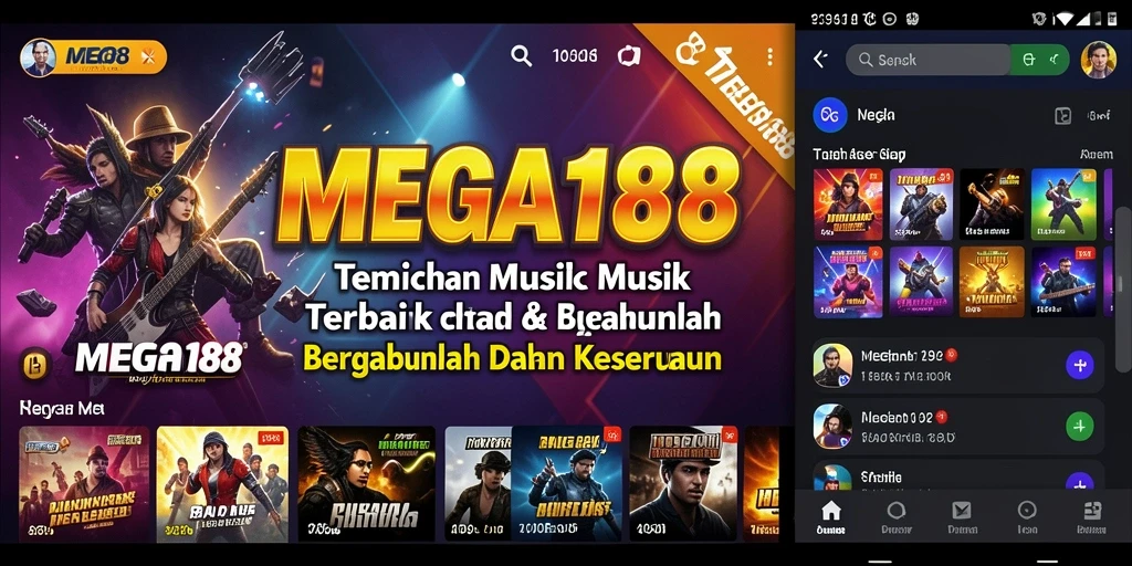 Tampilan gameplay MEGA188 yang menampilkan interaksi musik yang menyenangkan.