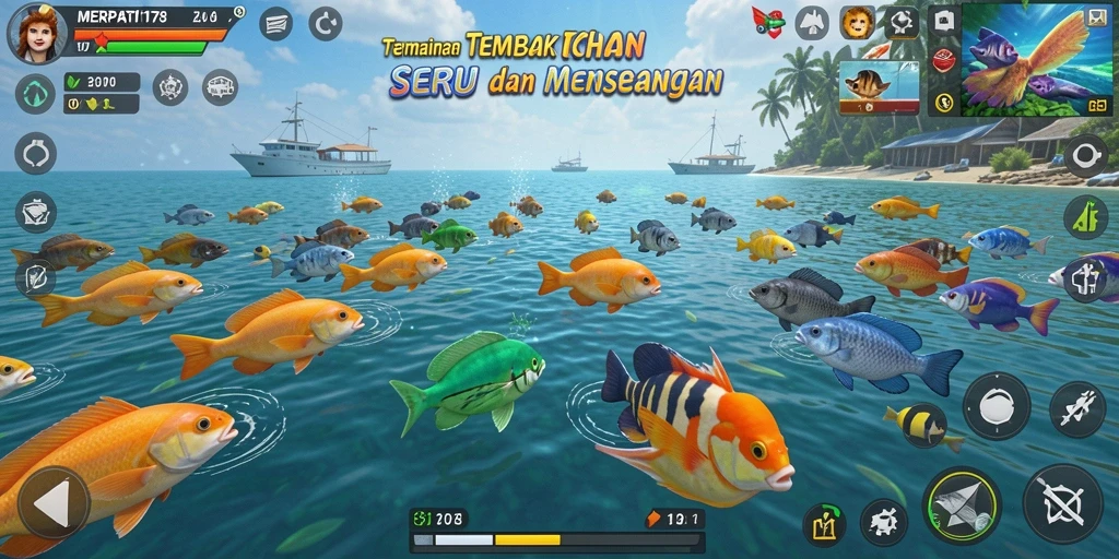 Gameplay seru menembak ikan di MERPATI178.