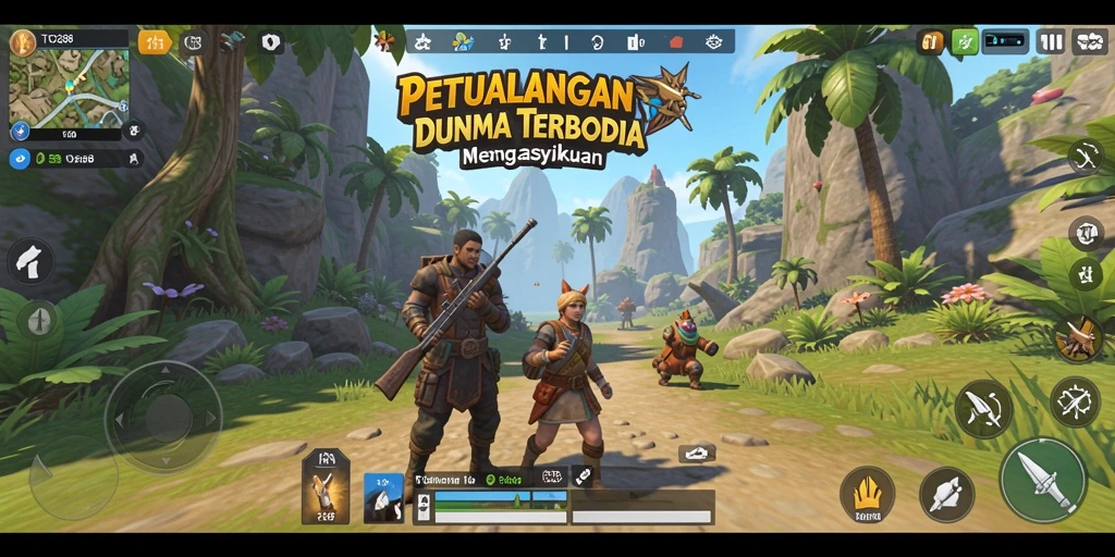 Gameplay TO288 yang menampilkan dunia terbuka yang luas dan detail.